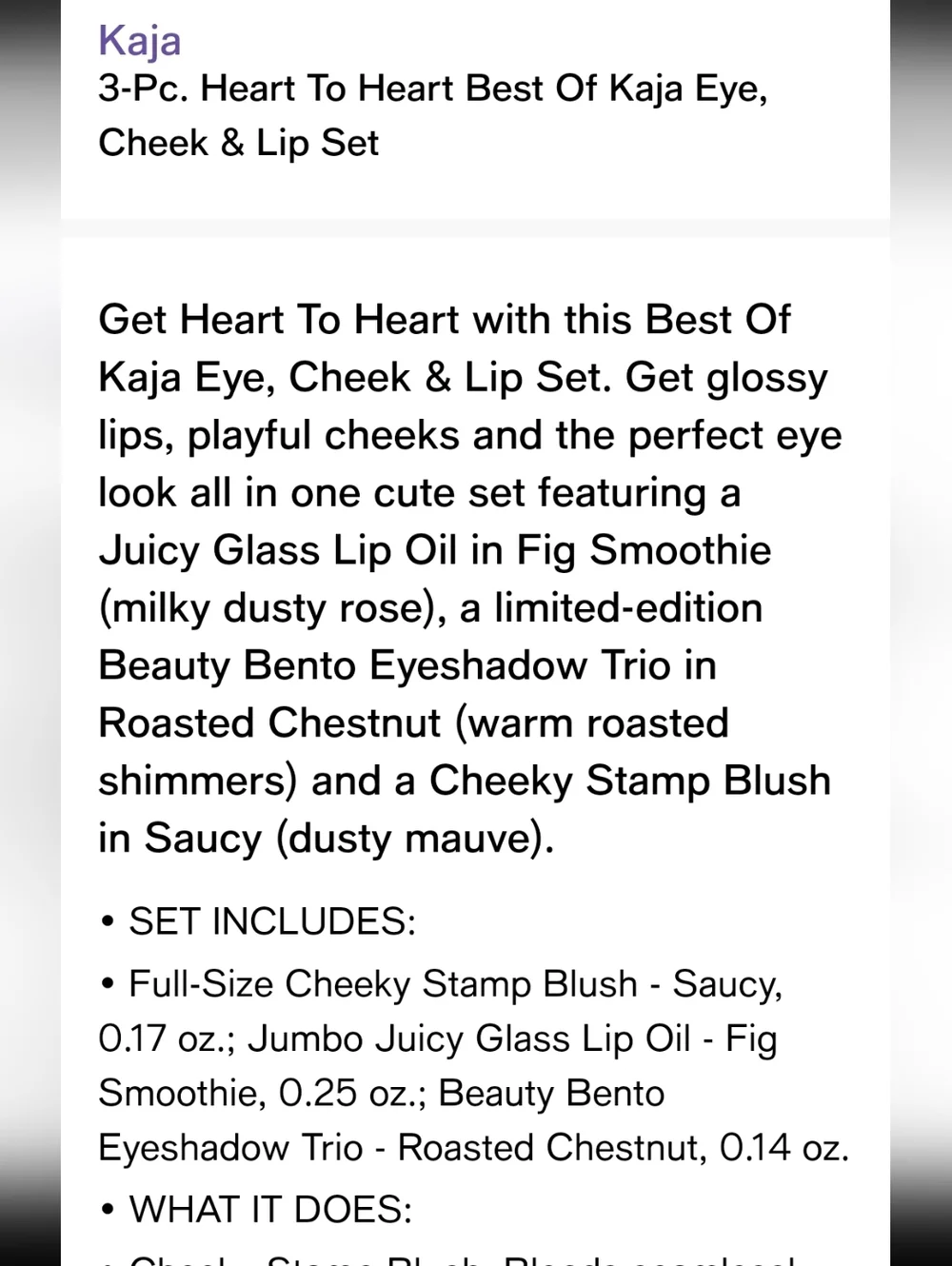 Kaja Heart to Heart Best Of Kaja Eye, Cheek, & Lip Set